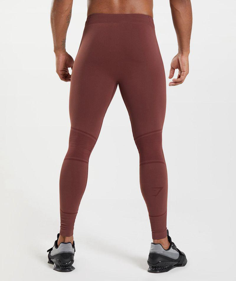 Gymshark 315 Seamless Leggings Férfi Bordó  Hungary |  FHXMV-4365