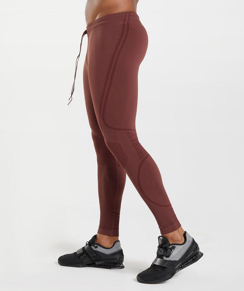 Gymshark 315 Seamless Leggings Férfi Bordó  Hungary |  FHXMV-4365