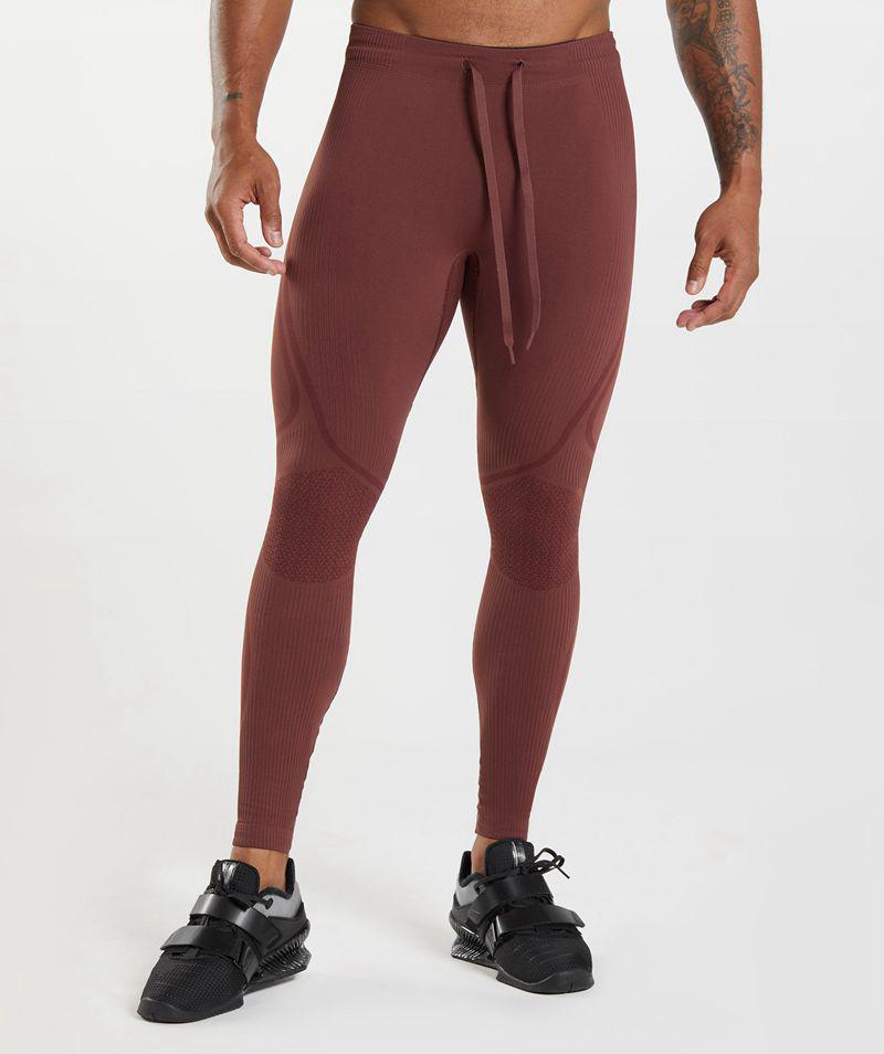 Gymshark 315 Seamless Leggings Férfi Bordó  Hungary |  FHXMV-4365