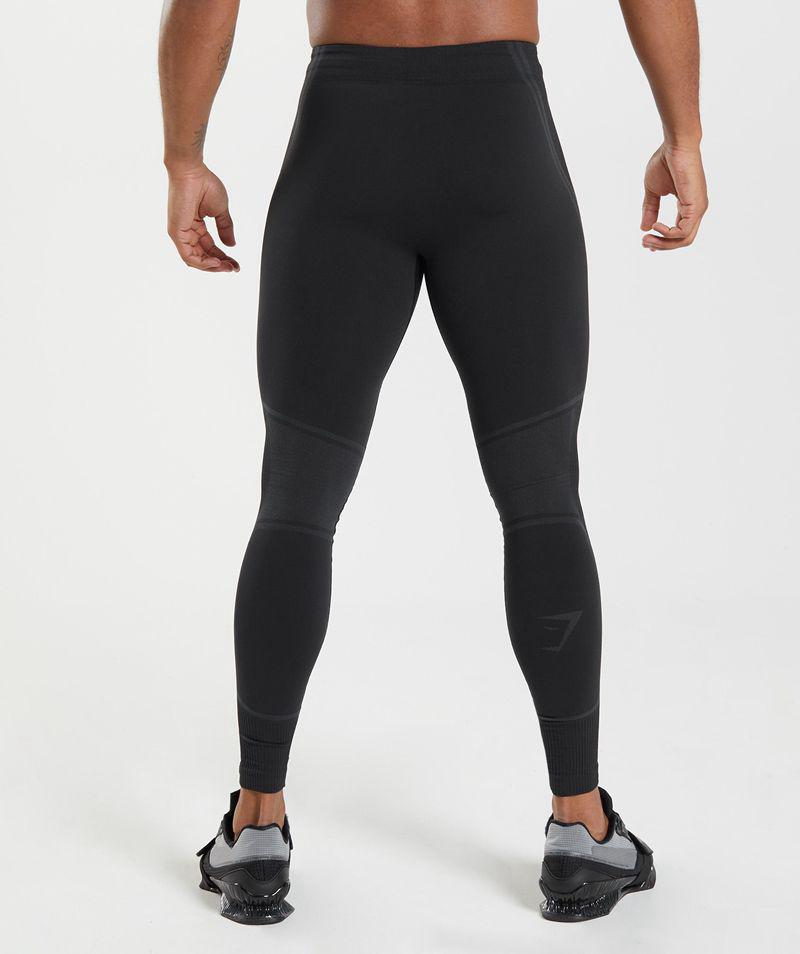 Gymshark 315 Seamless Leggings Férfi Fekete  Hungary |  JONXF-2501