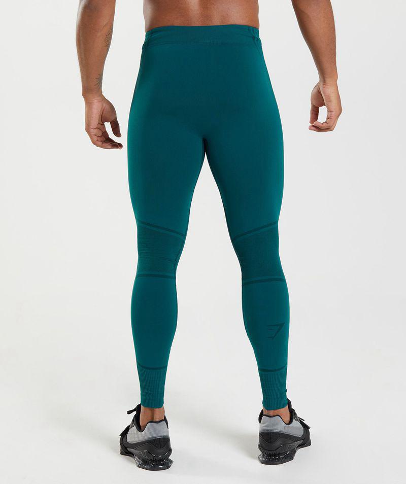 Gymshark 315 Seamless Leggings Férfi Türkiz  Hungary |  ITLGX-2910