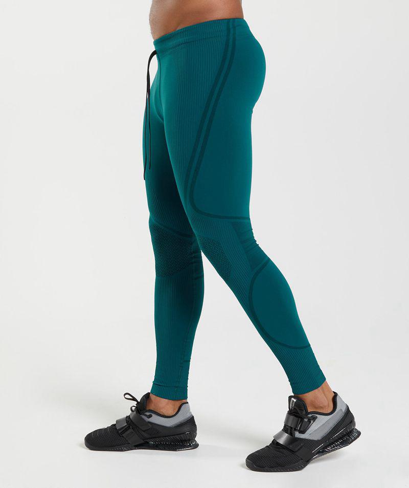 Gymshark 315 Seamless Leggings Férfi Türkiz  Hungary |  ITLGX-2910