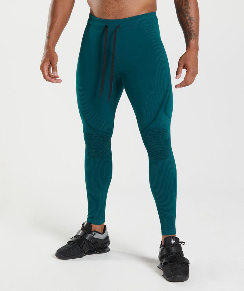 Gymshark 315 Seamless Leggings Férfi Türkiz  Hungary |  ITLGX-2910