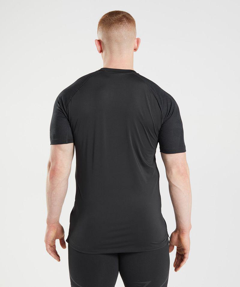 Gymshark 315 T-Shirts Férfi Fekete  Hungary |  LPXYE-1483