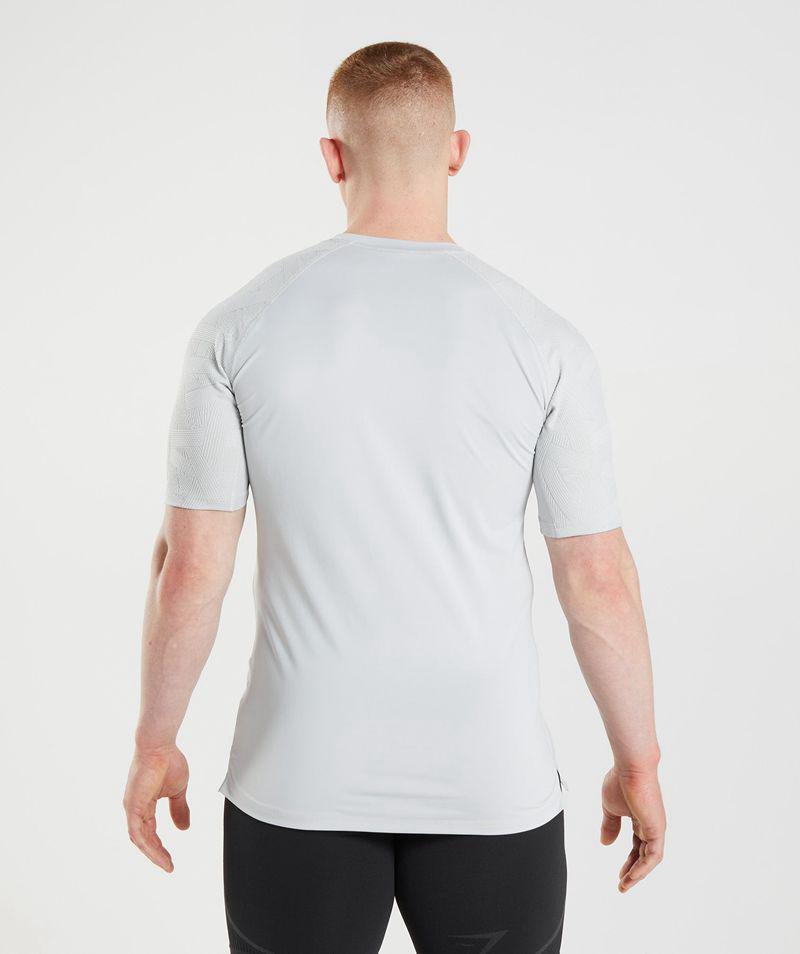 Gymshark 315 T-Shirts Férfi Világos Szürke  Hungary |  YOHRN-6918