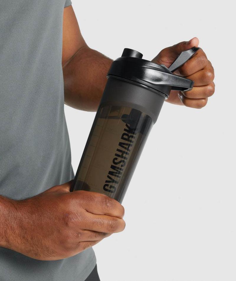 Gymshark 600ml Shaker Vizespalackok Accessories Fekete  Hungary |  VLZDU-1658