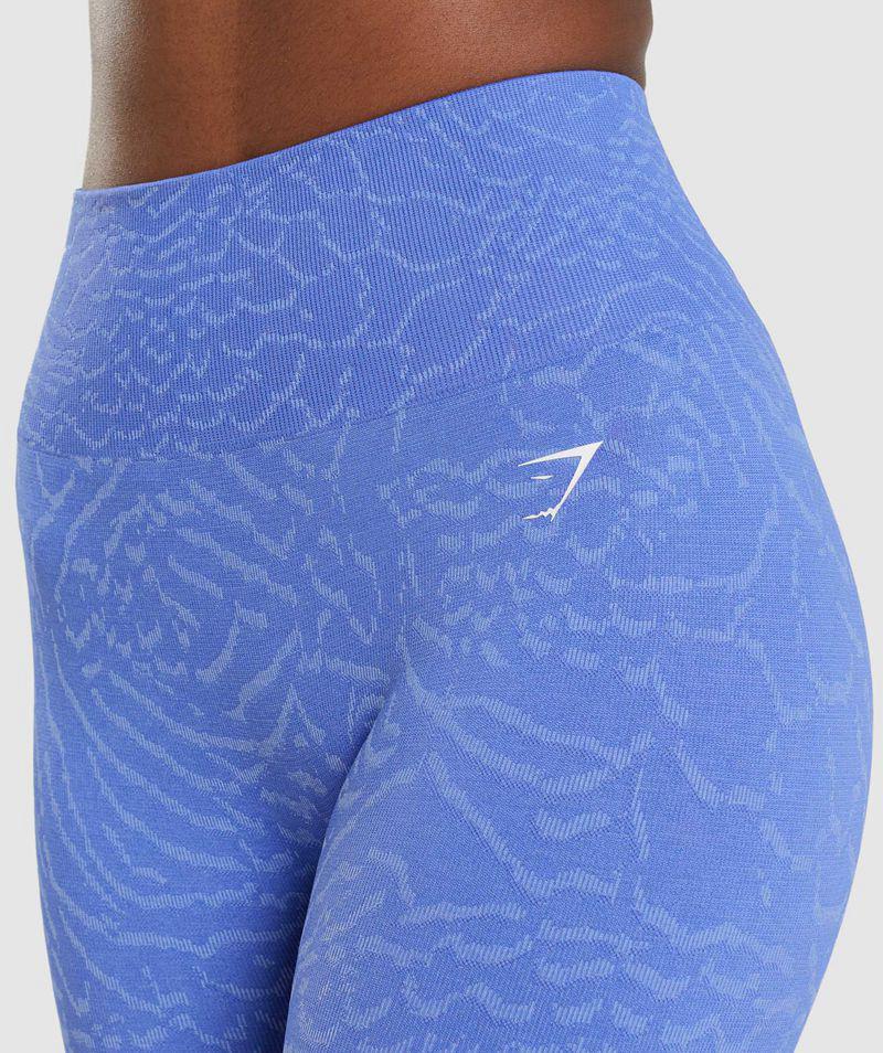 Gymshark Adapt Animal Seamless Leggings Női Kék  Hungary |  IKBHJ-5142