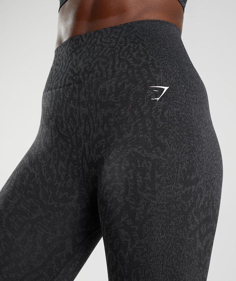 Gymshark Adapt Animal Seamless Leggings Női Fekete  Hungary |  RAKFM-0574