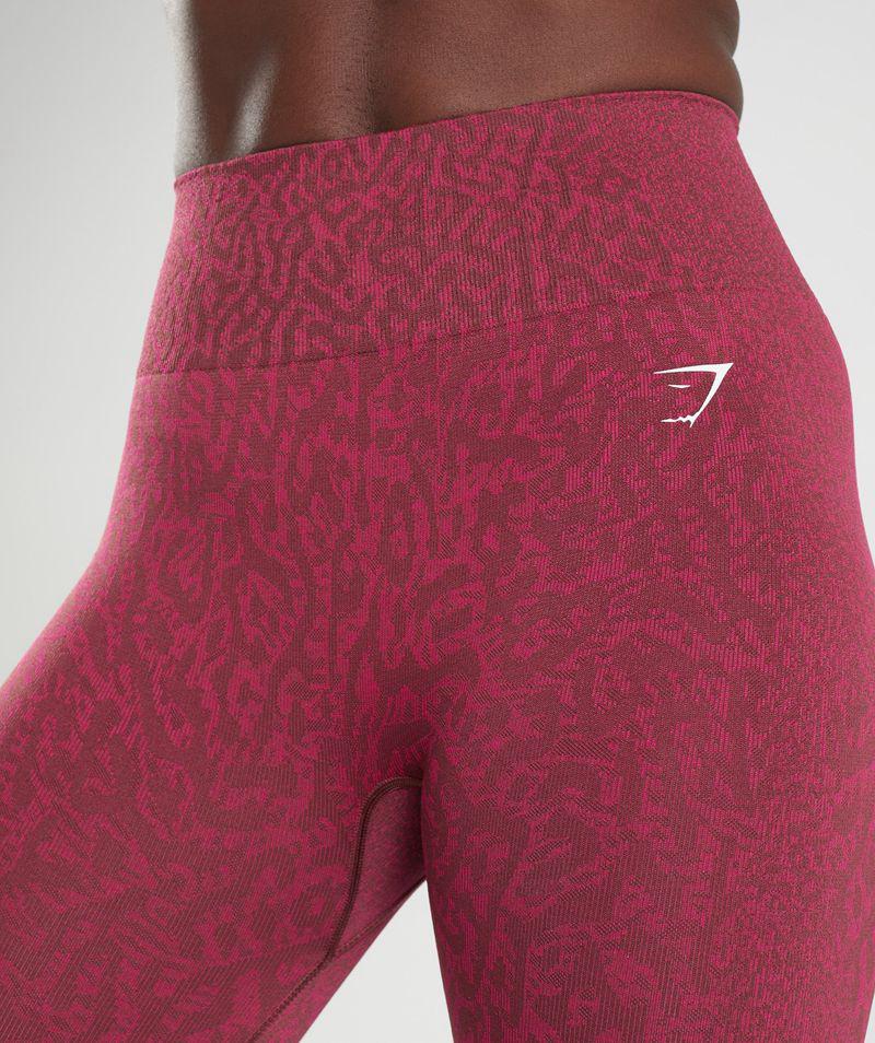 Gymshark Adapt Animal Seamless Leggings Női Bordó  Hungary |  STBPF-1283