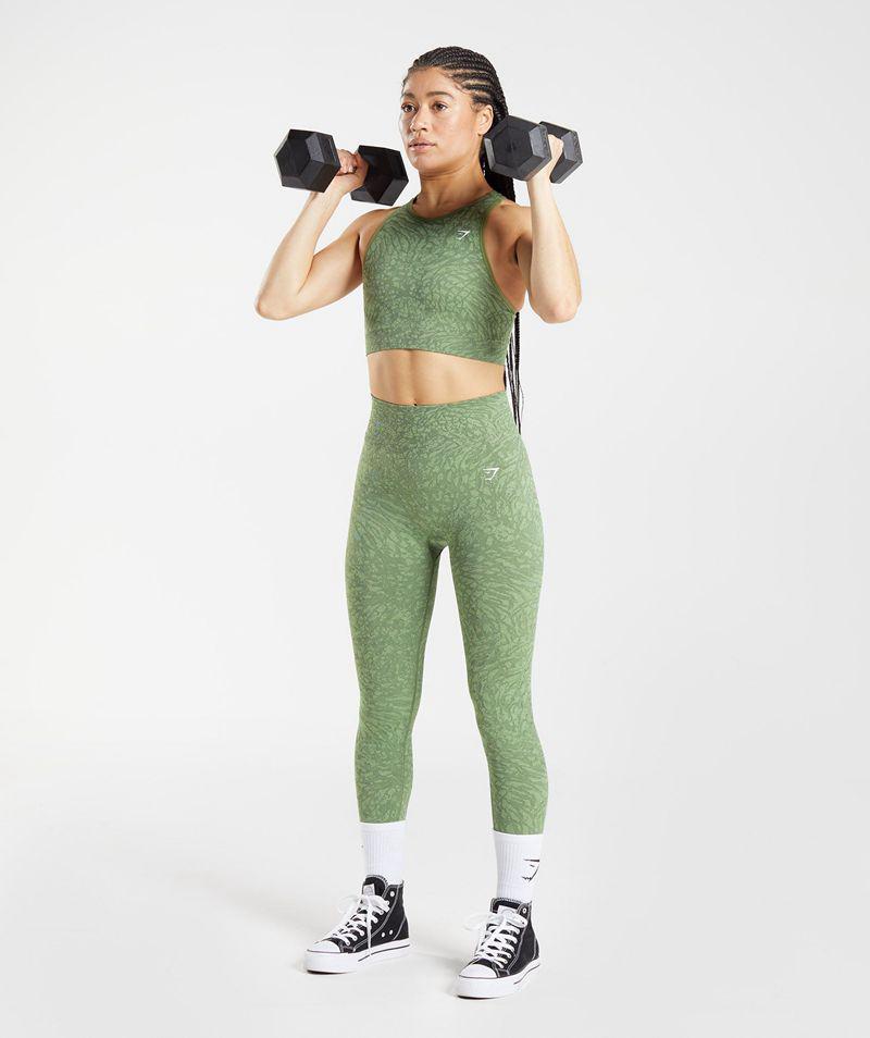 Gymshark Adapt Animal Seamless Sportmelltartó Női Zöld  Hungary |  BTHQA-0317