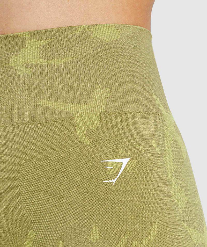 Gymshark Adapt Camo Seamless Rövidnadrág Női Zöld  Hungary |  EQVYL-8075