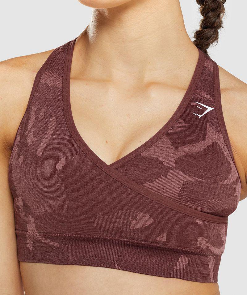 Gymshark Adapt Camo Seamless Sportmelltartó Női Barna  Hungary |  JOVEP-8371