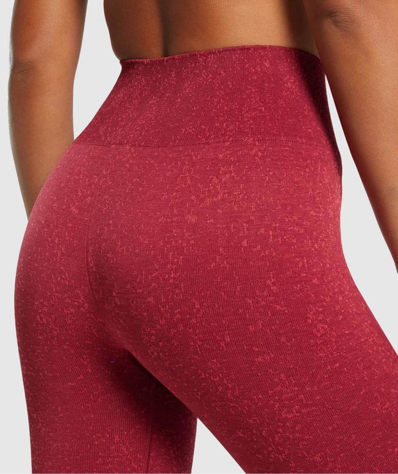 Gymshark Adapt Fleck Seamless Leggings Női Bordó  Hungary |  DKSGE-6547