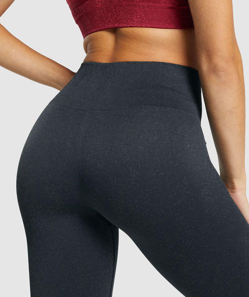 Gymshark Adapt Fleck Seamless Leggings Női Fekete  Hungary |  JLYFB-8792