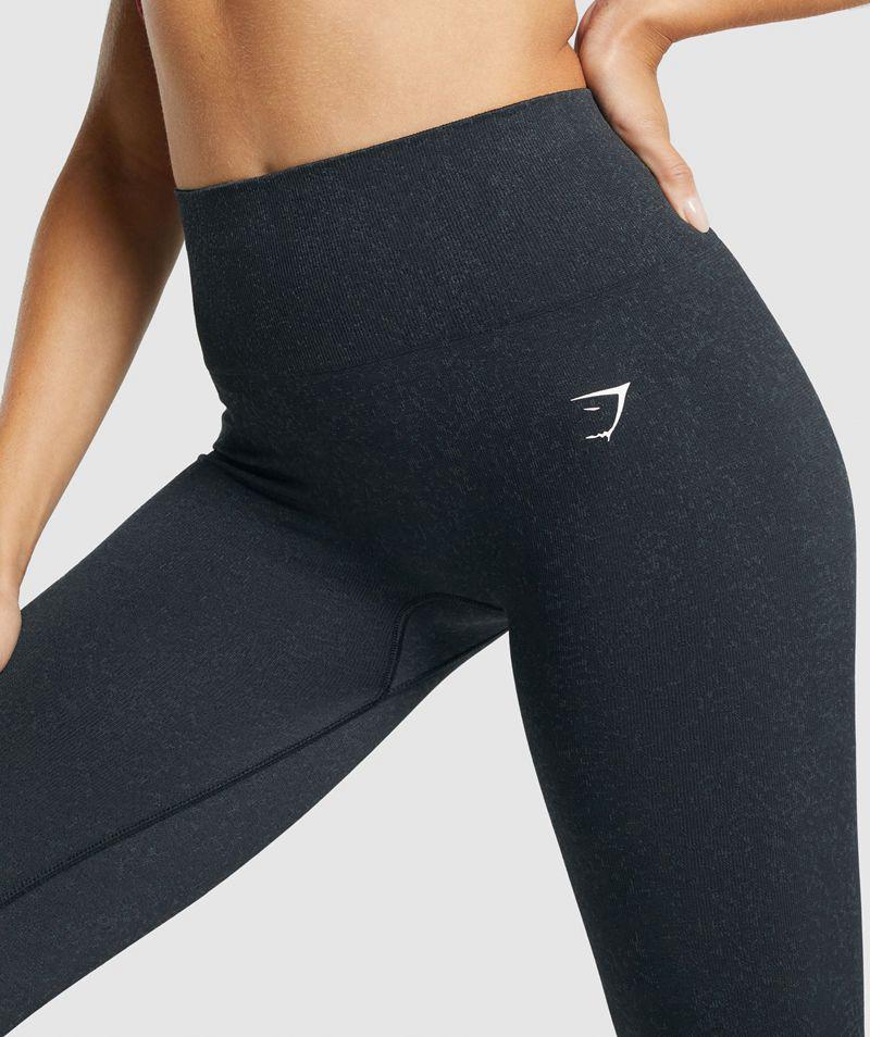 Gymshark Adapt Fleck Seamless Leggings Női Fekete  Hungary |  JLYFB-8792