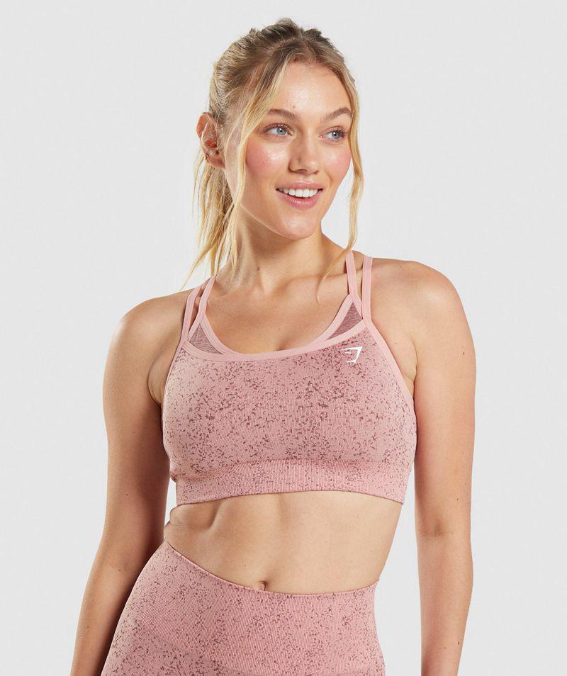 Gymshark Adapt Fleck Seamless Sportmelltartó Női Rózsaszín  Hungary |  OVHBW-0216