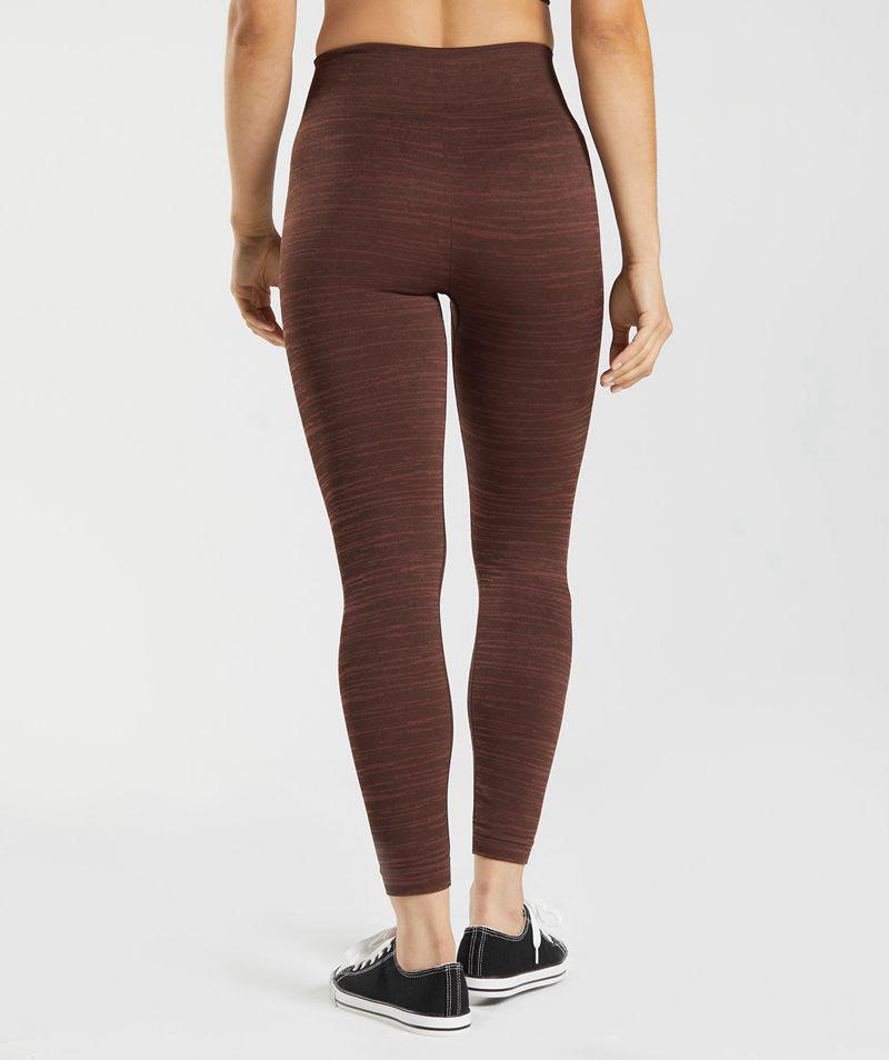 Gymshark Adapt Marl Seamless Leggings Női Barna  Hungary |  DQRPT-8156