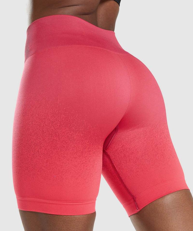 Gymshark Adapt Ombre Seamless Cycling Rövidnadrág Női Piros Rózsaszín  Hungary |  FWVGC-6347