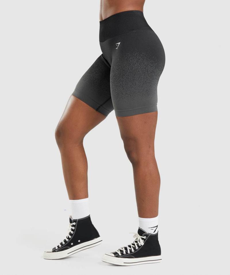 Gymshark Adapt Ombre Seamless Cycling Rövidnadrág Női Fekete Szürke  Hungary |  KYWDG-9065