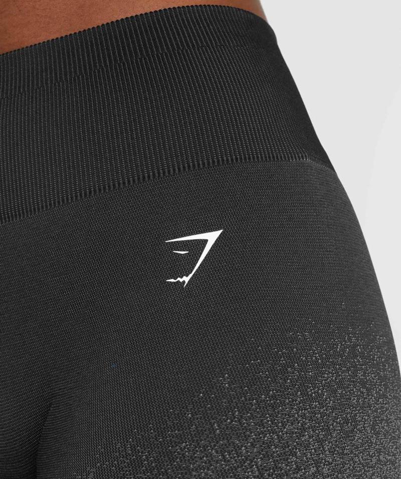 Gymshark Adapt Ombre Seamless Cycling Rövidnadrág Női Fekete Szürke  Hungary |  KYWDG-9065