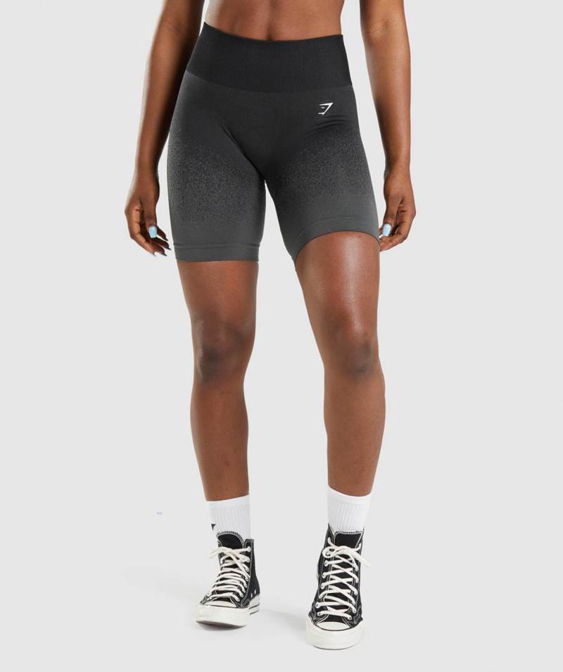 Gymshark Adapt Ombre Seamless Cycling Rövidnadrág Női Fekete Szürke  Hungary |  KYWDG-9065