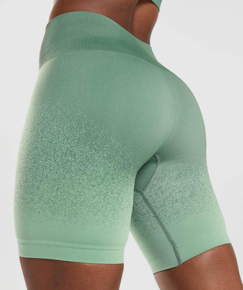 Gymshark Adapt Ombre Seamless Cycling Rövidnadrág Női Zöld Világos Zöld  Hungary |  MIGBZ-4312