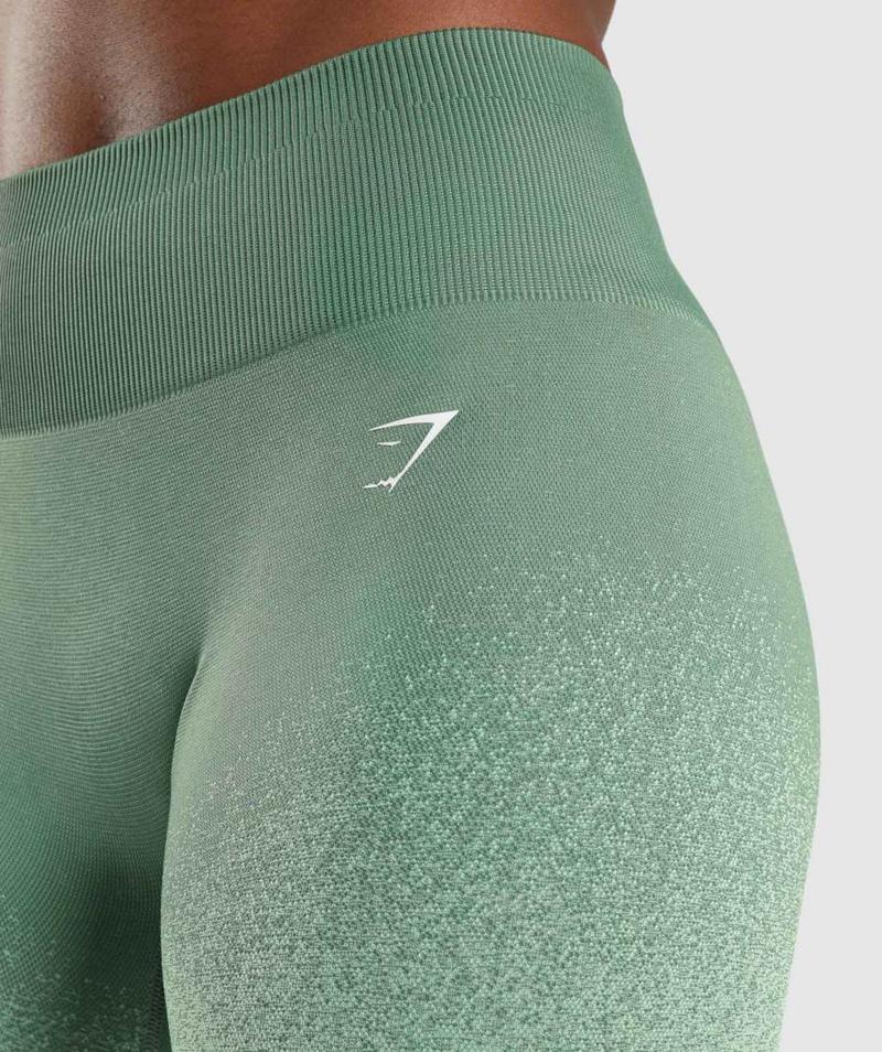 Gymshark Adapt Ombre Seamless Cycling Rövidnadrág Női Zöld Világos Zöld  Hungary |  MIGBZ-4312