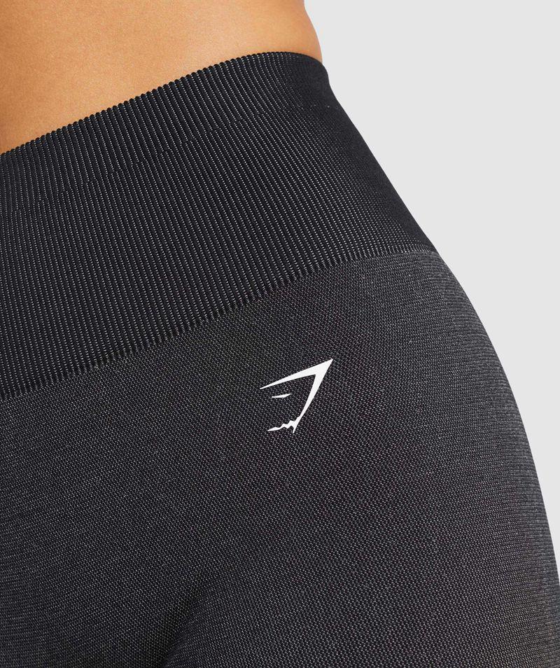 Gymshark Adapt Ombre Seamless Leggings Női Fekete  Hungary |  ADQRJ-8761