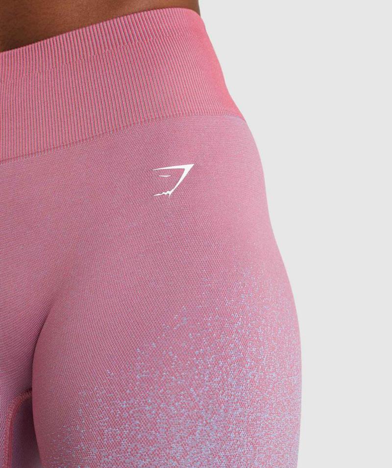 Gymshark Adapt Ombre Seamless Leggings Női Rózsaszín Rózsaszín Világos Kék  Hungary |  GTOYX-0659