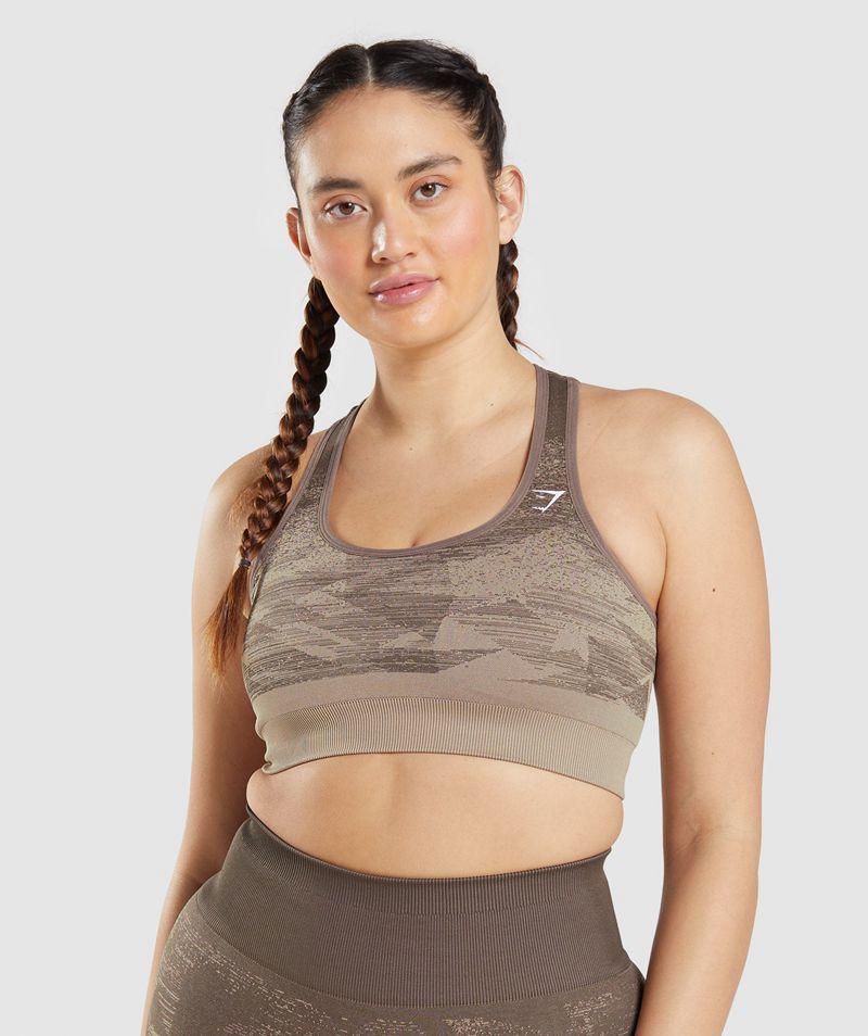 Gymshark Adapt Ombre Seamless Sportmelltartó Női Barna  Hungary |  YPMDS-6392