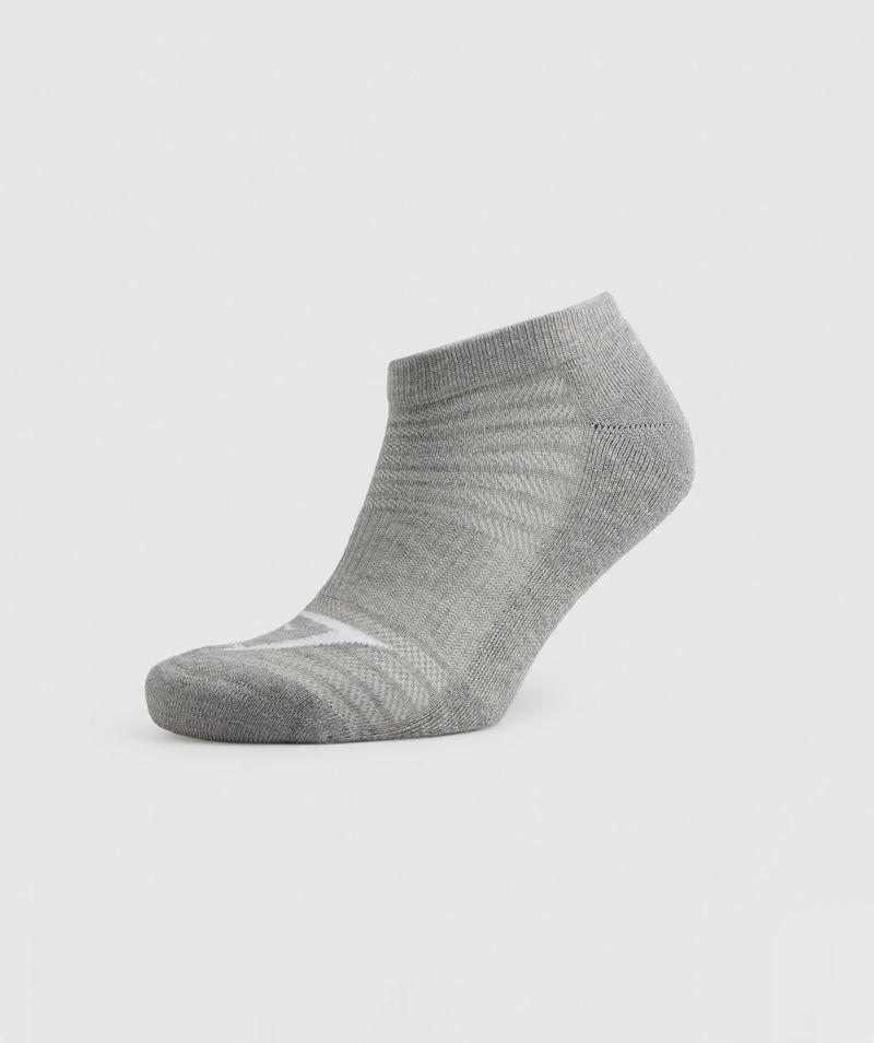 Gymshark Ankle 3pk Zokni Accessories Fehér Világos Szürke Fekete  Hungary |  CJXOI-1407