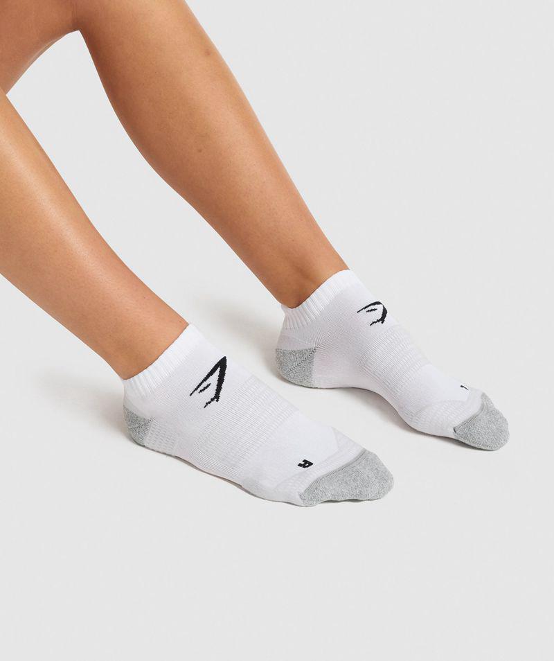 Gymshark Ankle Performance Zokni Accessories Fehér  Hungary |  CROSA-0516