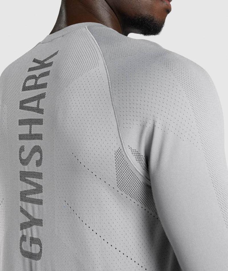 Gymshark Apex Long Sleeve Pulóverek Férfi Szürke  Hungary |  QSCFX-3498