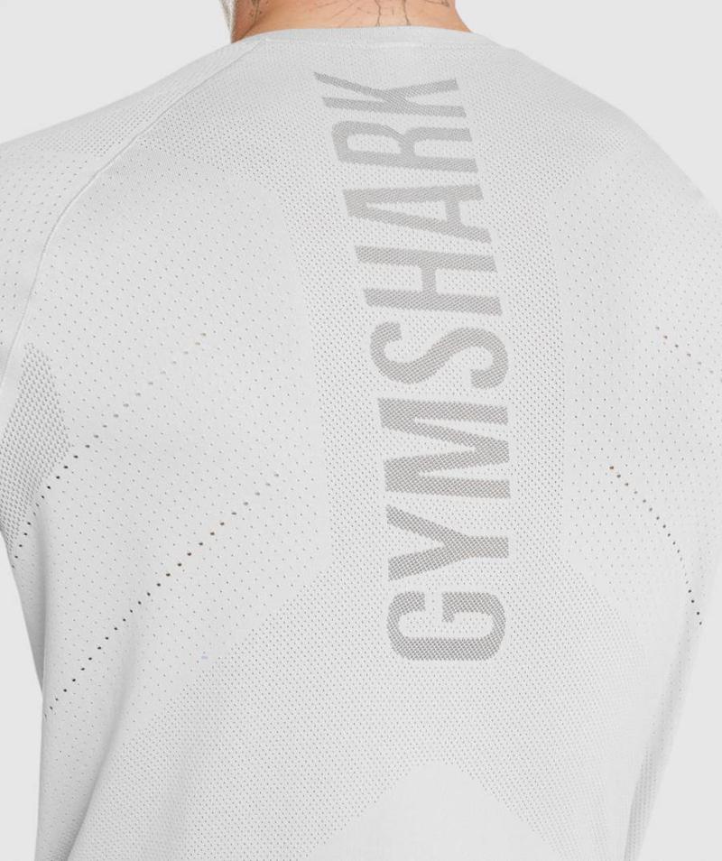 Gymshark Apex Long Sleeve Pulóverek Férfi Világos Szürke Szürke  Hungary |  QSFVT-9384