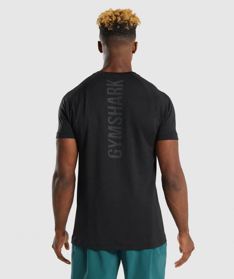 Gymshark Apex Perform T-Shirts Férfi Fekete  Hungary |  IMLOA-6328