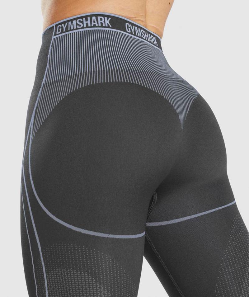 Gymshark Apex Seamless High Rise Leggings Női Fekete Levendula Szürke Kék  Hungary |  CORJF-5832