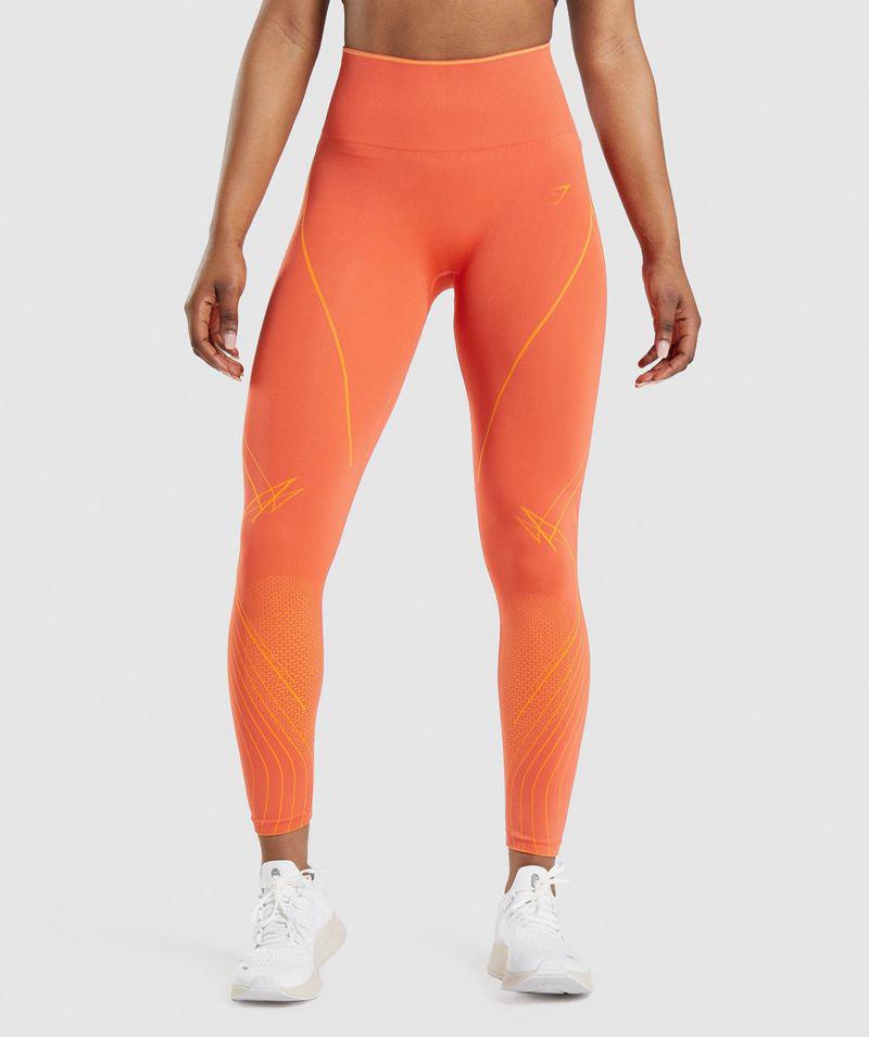 Gymshark Apex Seamless High Rise Leggings Női Narancssárga  Hungary |  ZGPMH-3701