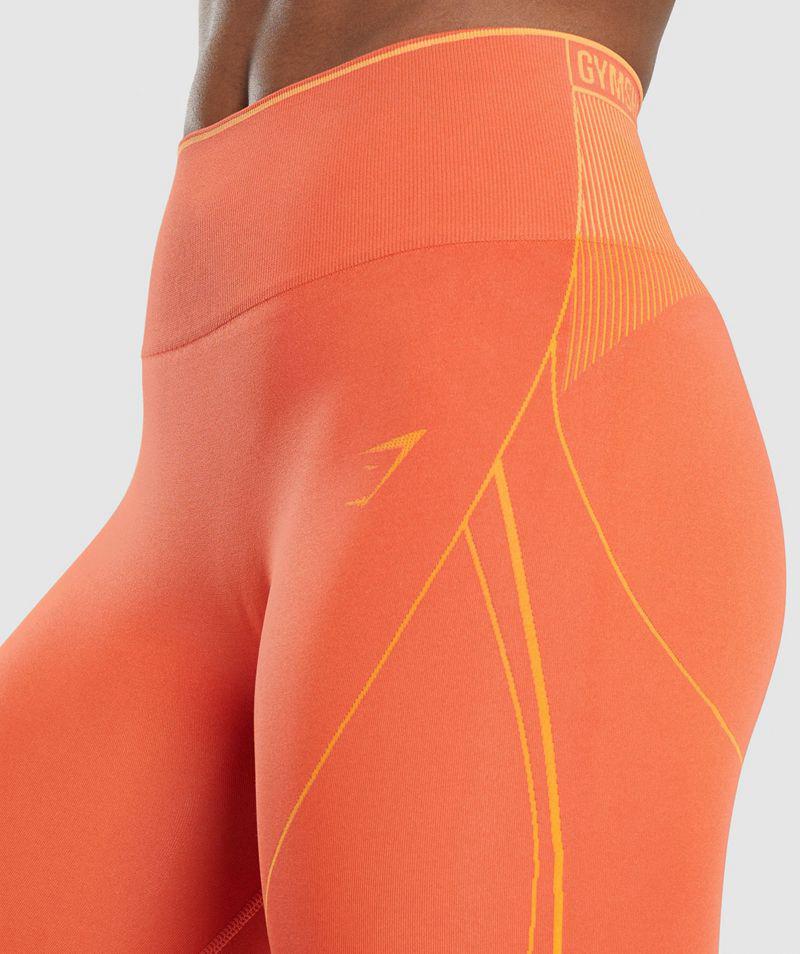 Gymshark Apex Seamless High Rise Rövidnadrág Női Narancssárga  Hungary |  FCLKP-0156