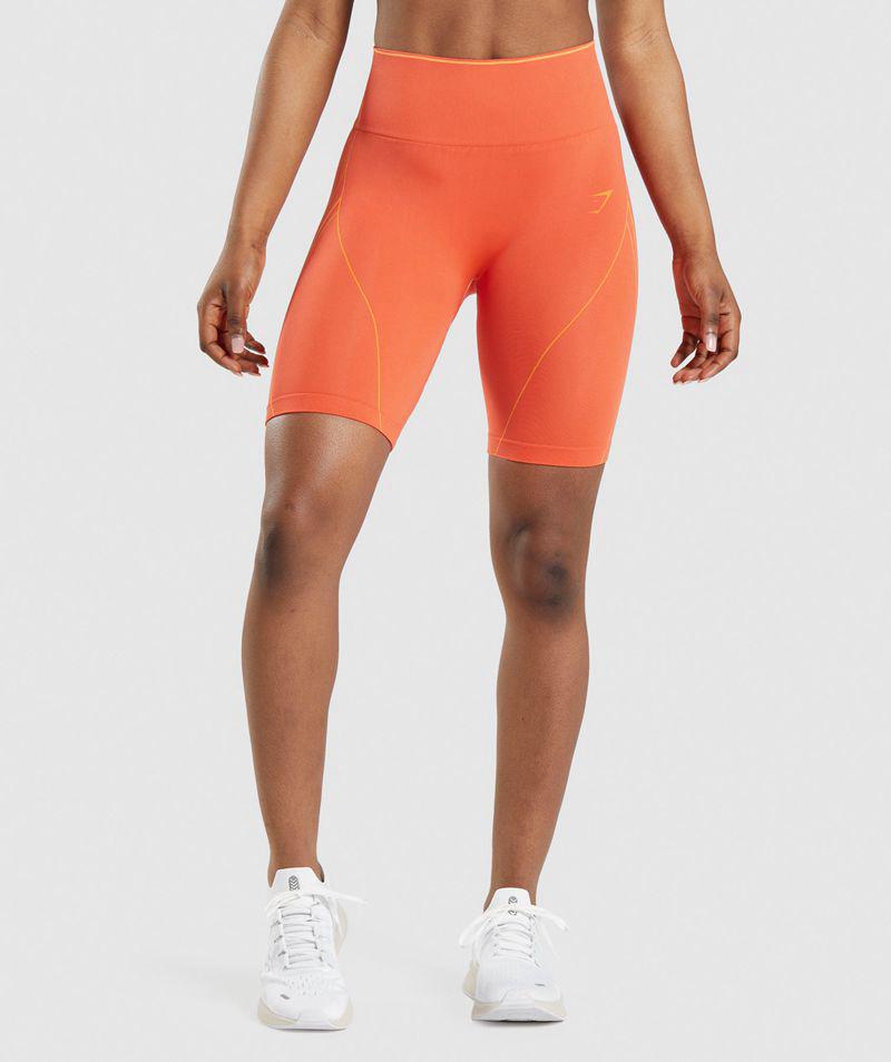 Gymshark Apex Seamless High Rise Rövidnadrág Női Narancssárga  Hungary |  FCLKP-0156