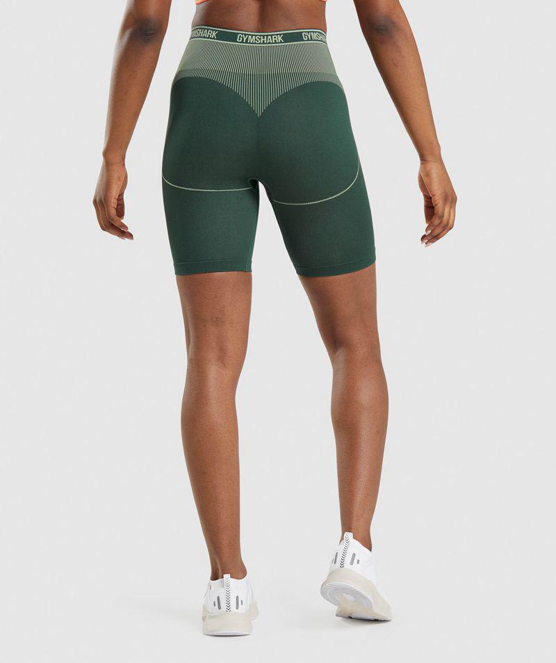 Gymshark Apex Seamless High Rise Rövidnadrág Női Zöld  Hungary |  IBWAZ-5127