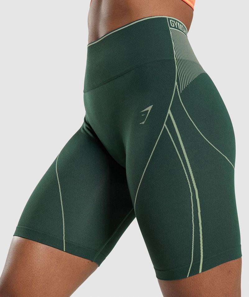 Gymshark Apex Seamless High Rise Rövidnadrág Női Zöld  Hungary |  IBWAZ-5127