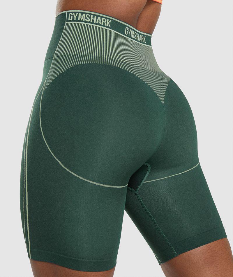 Gymshark Apex Seamless High Rise Rövidnadrág Női Zöld  Hungary |  IBWAZ-5127