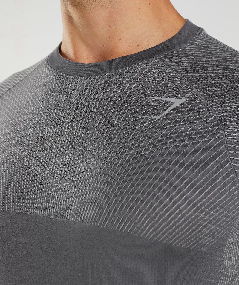 Gymshark Apex Seamless Long Sleeve T-Shirts Férfi Szürke  Hungary |  JEHRT-4250