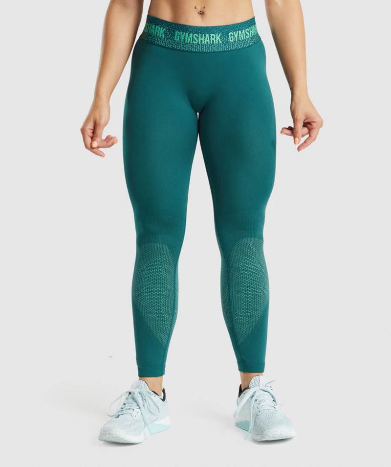 Gymshark Apex Seamless Low Rise Leggings Női Türkiz  Hungary |  HESVO-8263