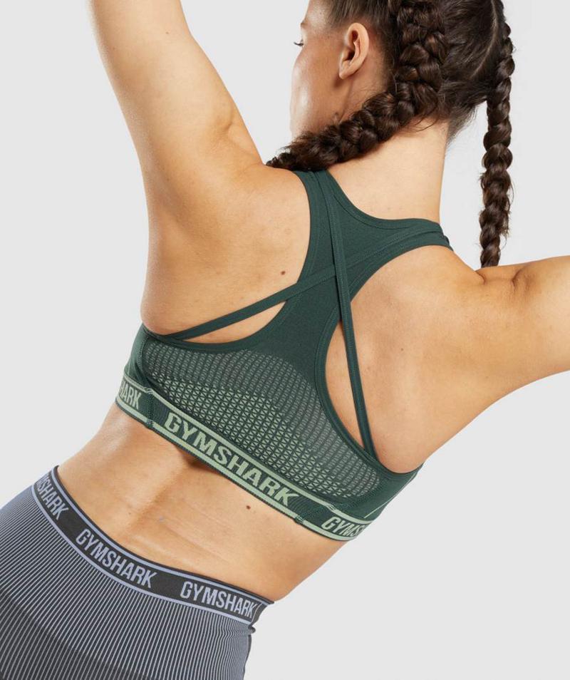 Gymshark Apex Seamless Sportmelltartó Női Obszidián Zöld Barna Zöld  Hungary |  JNEAC-1865