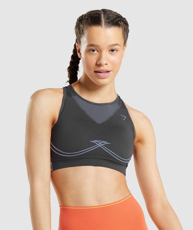 Gymshark Apex Seamless Sportmelltartó Női Szürke  Hungary |  RWIGJ-7853