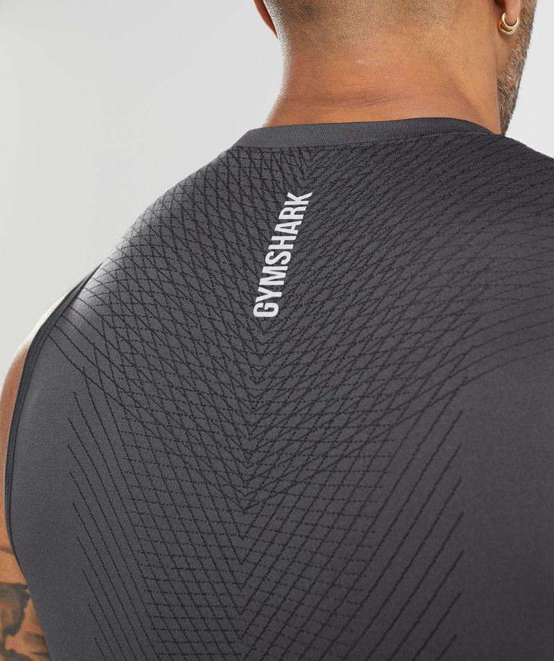 Gymshark Apex Seamless Ujjatlan Póló Férfi Szürke  Hungary |  QOTMH-0745