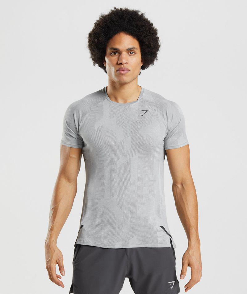 Gymshark Apex T-Shirts Férfi Szürke  Hungary |  SYILB-1690