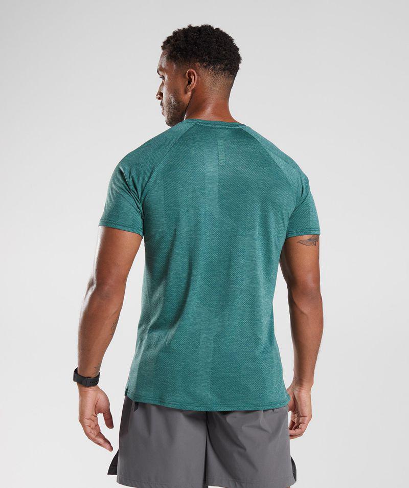 Gymshark Apex T-Shirts Férfi Zöld  Hungary |  PSEDH-0892