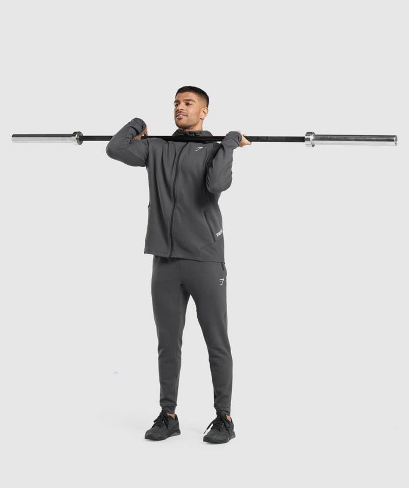 Gymshark Apex Technical Kabát Férfi Fekete Szürke  Hungary |  QSDNW-8274